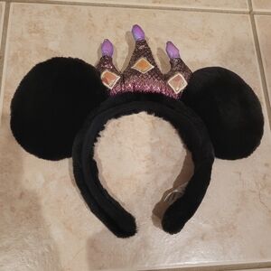 Disney Black and Purple Minnie Mouse Ears Headband